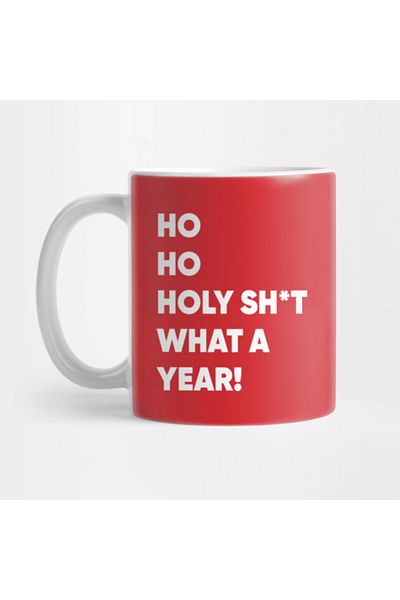 Pixxa Ho Ho Holy Sh*t أي سنة!كوب مضحك لعيد الميلاد 2020