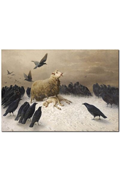 Cakatablo Ahşap Tablo Izdırap Ağustos Friedrich Albrecht Schenck Görseli (50x...