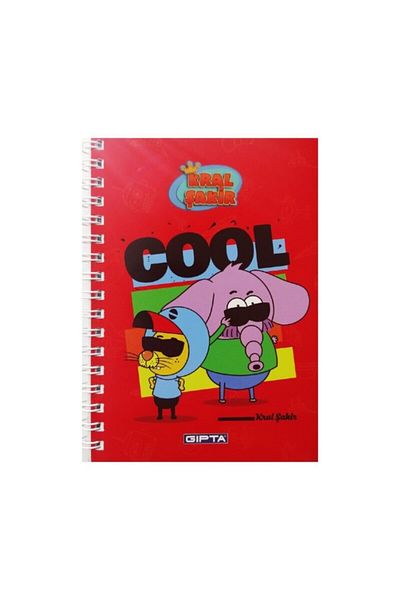 Gıpta Kral Şakir Notebook- A6- 80yp- Striped / Cool (6014-3)