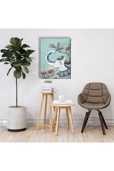 Desenlio Motiv Elefant Canvas Tablo