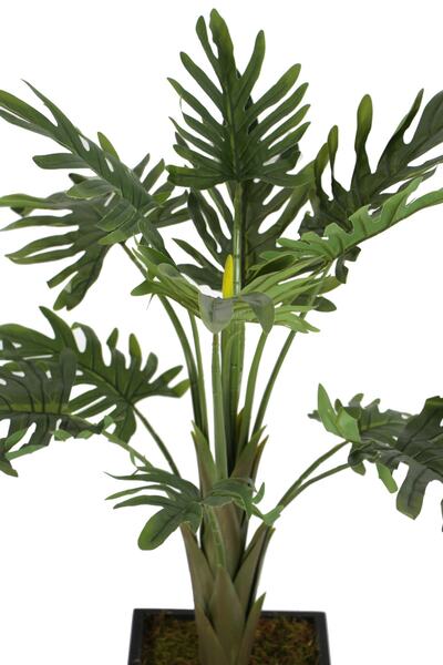 Yapay Çiçek Deposu Bölünmüş Yapraklı Yapay İsviçre Deve Tabanı Ağacı ( Monstera Deliciosa)