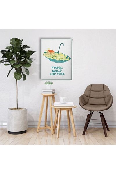 Desenlio Young Wild And Free Canvas Print