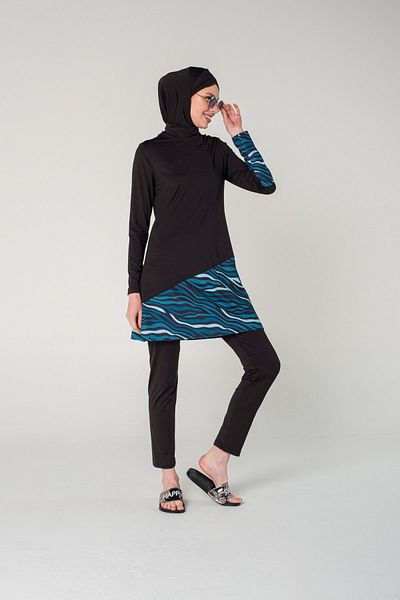 Elif Okur Full Covered Test Swimsuit - 7080 Model