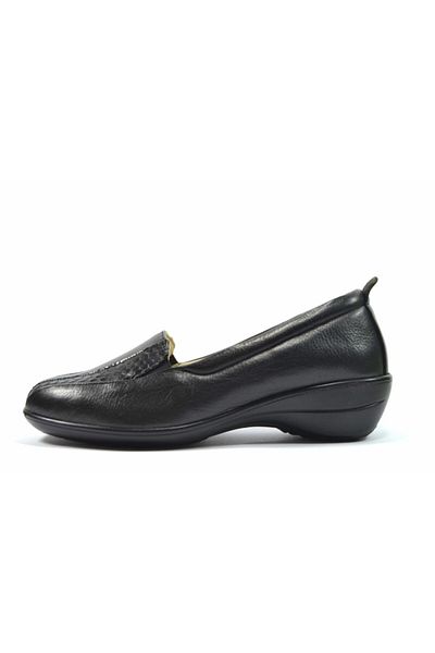 Dr.Comfort 3100 Pantofi pentru mamă pentru femei, ortopedice, din piele naturală, negri