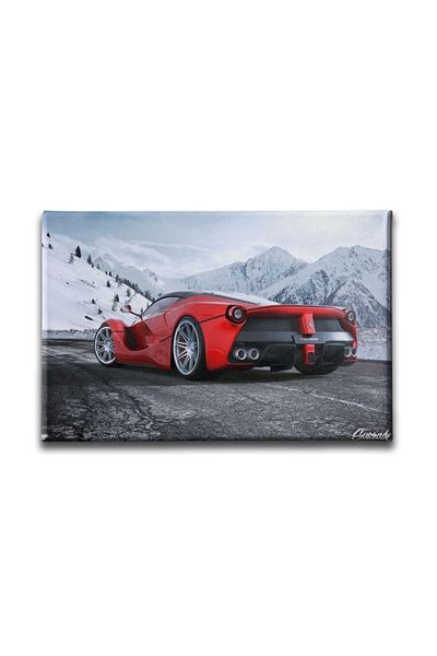 Desenlio Red Canvas Painting