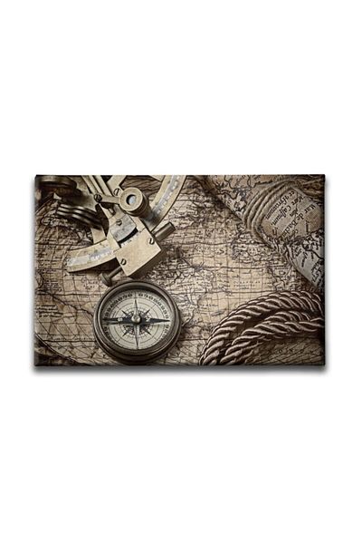 Desenlio Nostaljilk Harita Canvas Tableau