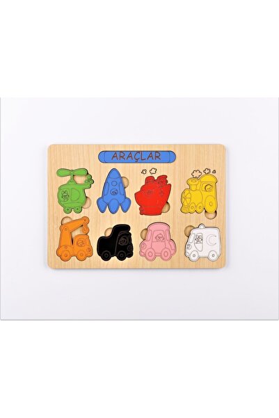 les doyen Ahşap Bul-tak Arabalar Eğitici Oyun