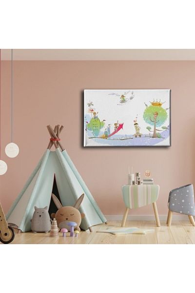 Desenlio Child's World Canvas Painting