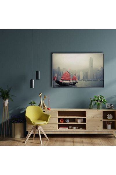 Desenlio Hong Kong Harbor Canvas Art Print