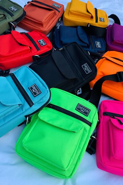 Differ Geantă de umăr/crossbody Studio Neon Green