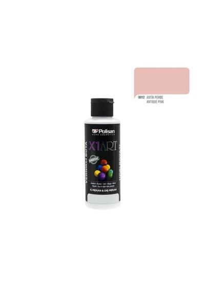 Polisan X1art Vernikli Hobi Boyası 120ml - 0012 Antik Pembe