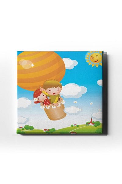 Desenlio Pictură pe pânză pentru copii cu balon zburător