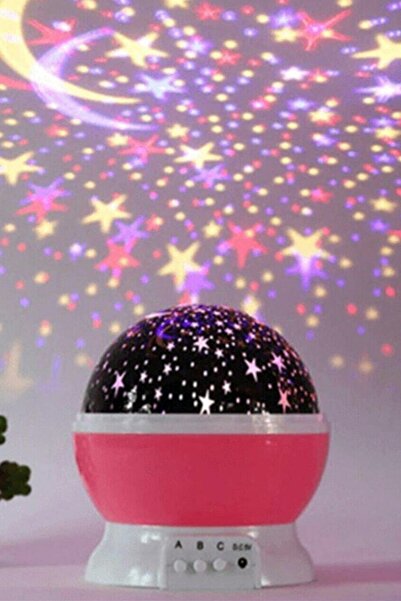 Genel Markalar Dönen Star Master Renkli Yıldızlı Gökyüzü Projeksiyon Gece Lam...