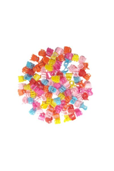 EKIRTASİYE 100 Pieces Mixed Color Tiny Latch Buckle 1.5cm