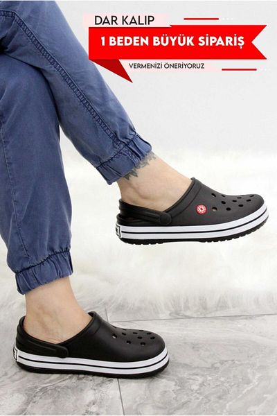 solariz Μαύρο - Λευκό - Μαύρο Unisex Summer Beach Slippers