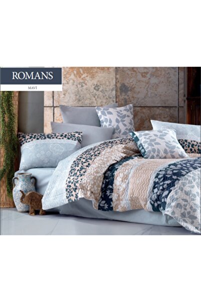 Majoli طقم غطاء لحاف مبطن فردي من Vira مناسب لأربعة مواسم مصنوع من نسيج قطن ر...