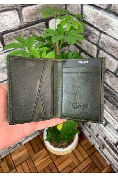 GUARD Manimal Antique Green Leather Men's Wallet