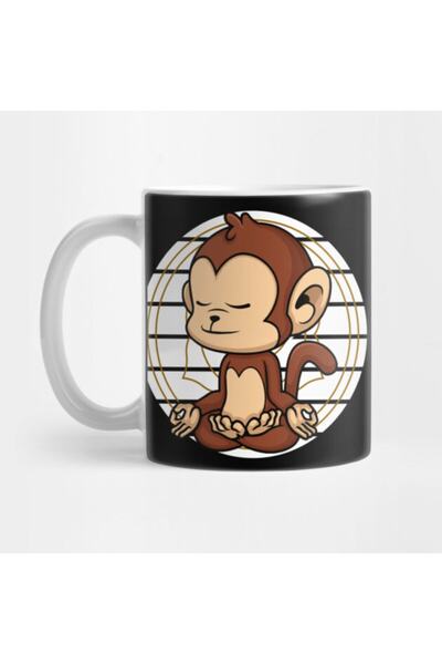 Pixxa كوب كوب يوغا نيدرا زن للتأمل شقرا قرد الشمبانزي