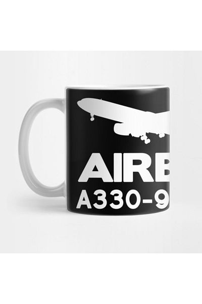 Pixxa كوب بطبعة صورة ظلية من Airbus A330-900neo