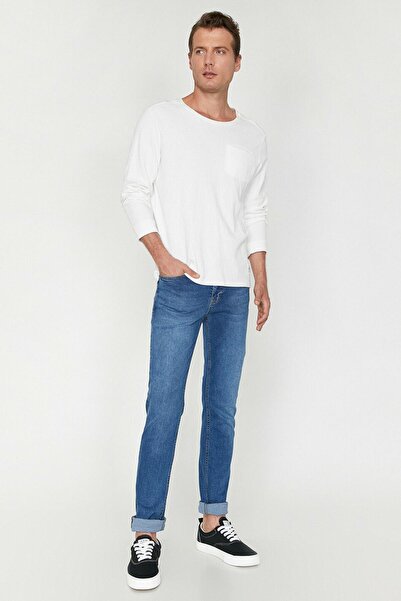 Koton Men's Blue Brad Jean Pants