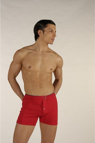 JOJOBOY POLO Men's Single Jersey Boxer 2 Pack Red Xxxl