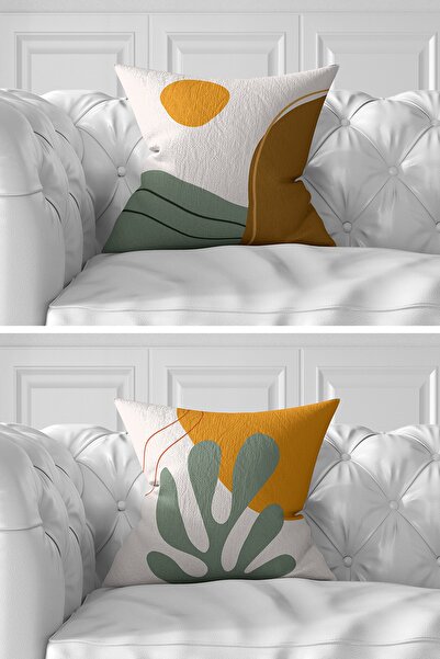 Realhomes Σετ με 7 ψηφιακά τυπωμένα καλύμματα μαξιλαριού διπλής όψης, έγχρωμο παστέλ Onedraw