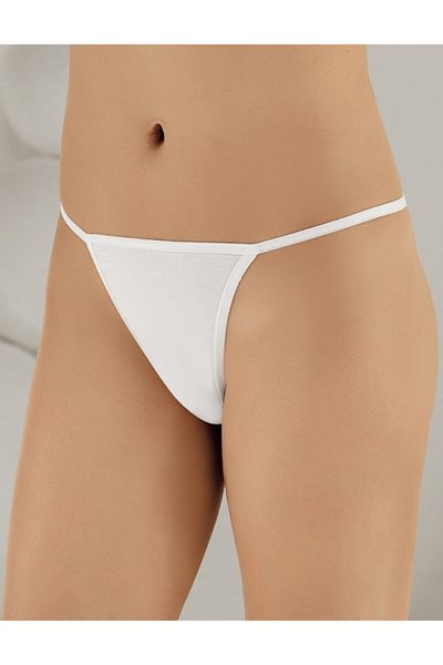 Şahinler White Combed Cotton Women's String Mb3044