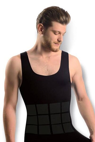 bejamonti Black Men's Corset Athlete