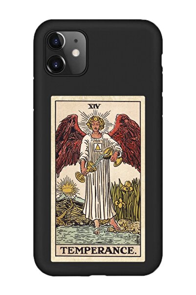 shoptocase Iphone 11 Uyumlu Temperance Tarot Kartı Desenli Premium Lansman Kılıf
