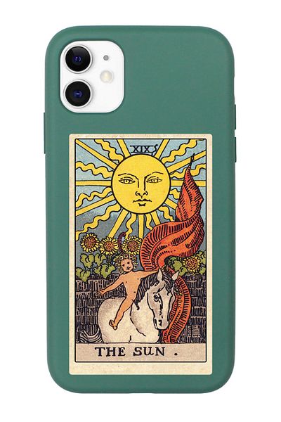 shoptocase حافظة إطلاق ممتازة متوافقة مع هاتف Iphone 11 مع نمط بطاقة Sun Tarot