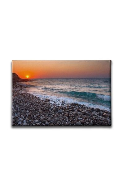Desenlio Sunset Sea Landscape Painting