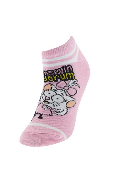 DeFacto Girl's King Şakir Licensed 3-Piece Booties Socks