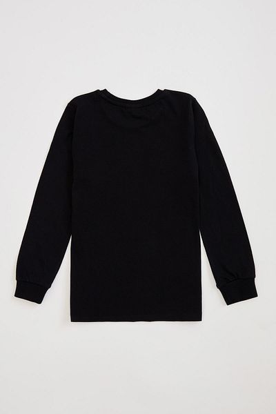 DeFacto Boy's Sports Crew Neck Printed Sweatshirt