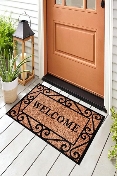 Evsebu Pienso Home Welcome Iron Decorative Door Mat
