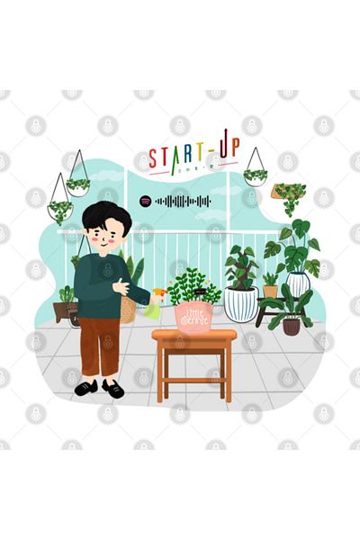 Pixxa Start-up (ìš ♪ ♪ ♪ ♪ ♪ ♪ ♪ Kdrama - Han Ji Pyeong - كوب نباتي