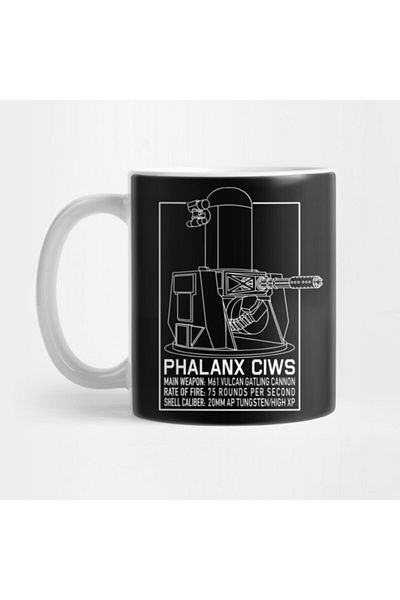Pixxa كوب هدية من Phalanx Cıws Blueprint Info Weapon System