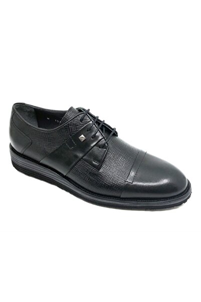 Fosco 1532 Genuine Leather Classic Men's Shoes Black