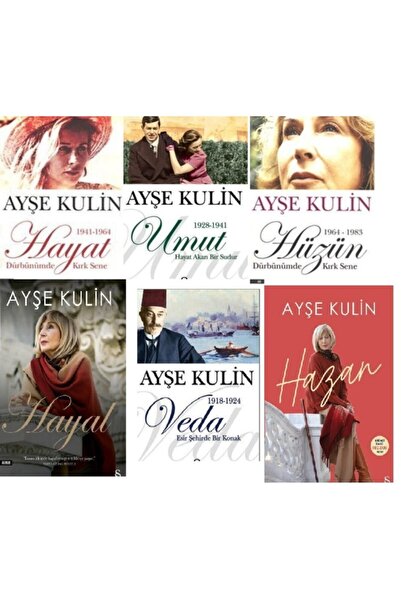Everest Ayşe Kulin 6'li Set Hazan-hüzün-veda -hayal- Hayat-umut