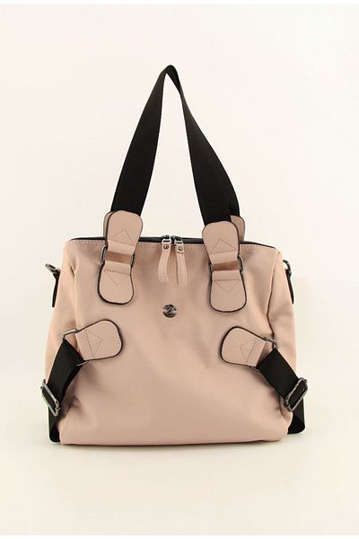 HNB Powder Pink Washed Leather Casual Women's Shoulder Bag
