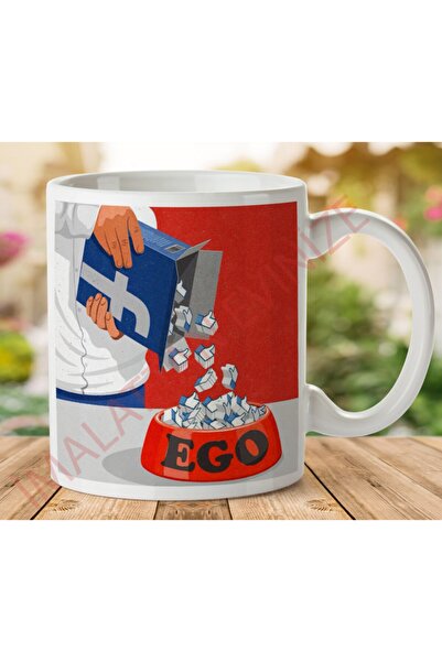 ART HEDİYE Facebook Ego Two Sided Printed Mug