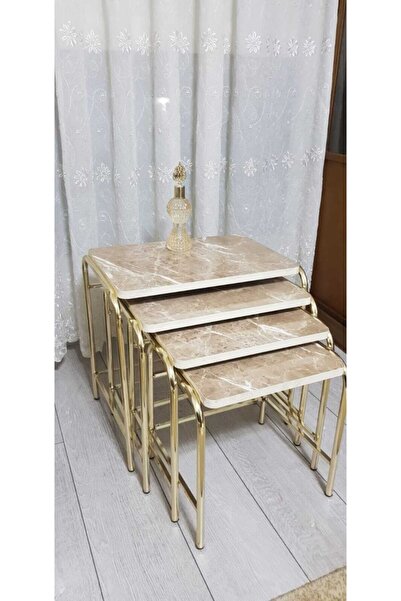 aldagelsin Mermer Desenli Şık 4'lü Zigon