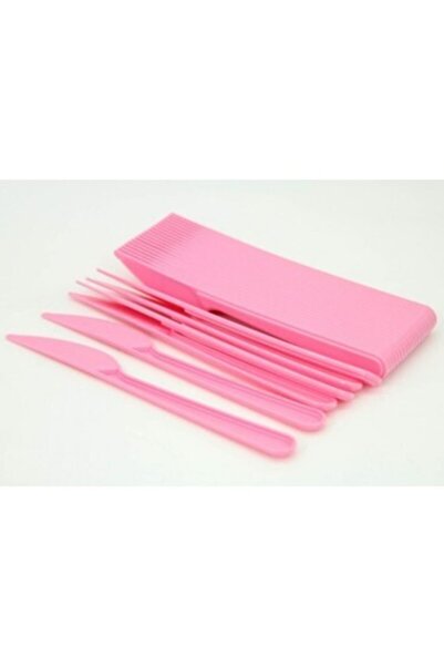 Mahi Max سكين بلاستيك وردي 20 قطعة