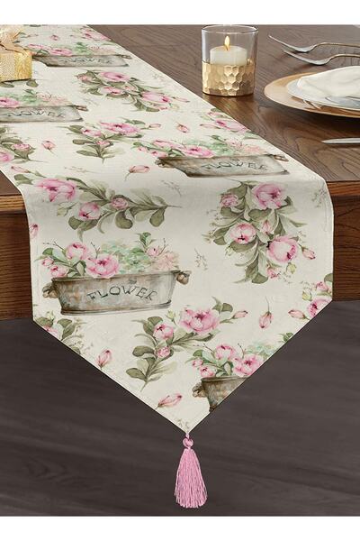 Realhomes Flower & Çiçek Demetleri Özel Tasarım Dijital Baskılı Modern Püskül...