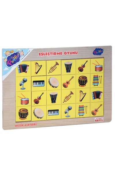 Play Wood Playwood Wooden Educational Matching Memory Game - Musical Instruments (263)