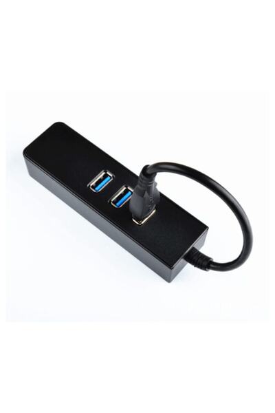 WOZLO 3 Port Usb 3.0 Gigabit Ethernet Lan Rj45 Network Adapter Hub