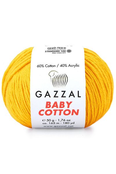 Gazzal Baby Cotton Amigurumi Σχοινί Πλεξίματος Σχοινί Punch 50 γρ. 3417