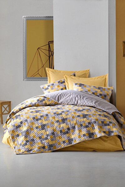 Cotton Box Set complet dublu din seria Minimal - Elon Yellow