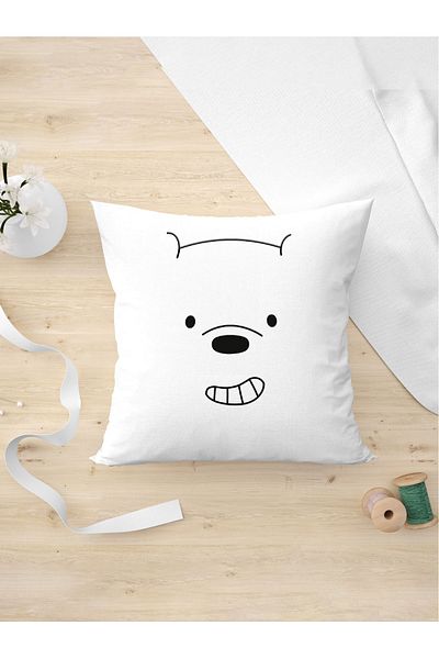 Panorama Ajans Σχεδιασμός δώρου Kafadar Bears Polar Bear Character Cartoon Lovers Μαξιλαροθήκη