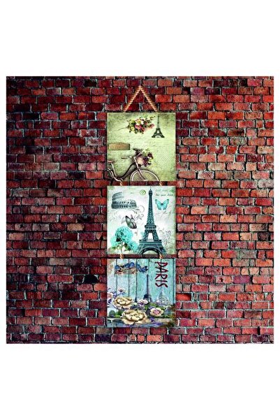 Cakatablo Θέα από τον Πύργο του Άιφελ του Παρισιού, Εκτυπωμένο 14x14 εκ.