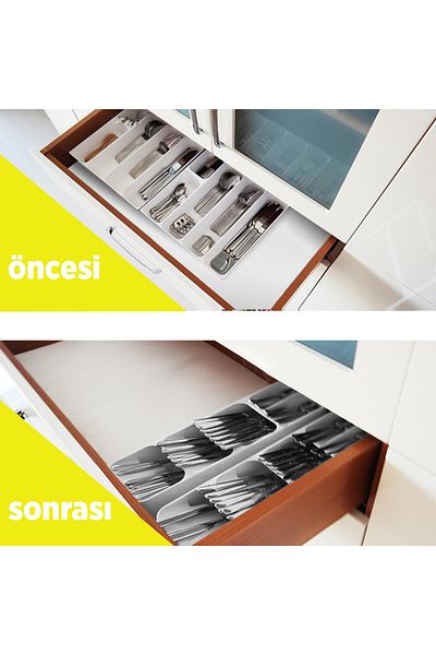 Decobella 2 bucăți 5 compartimente sertar tacâmuri